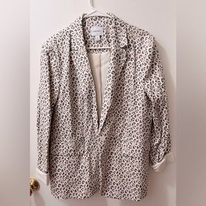 Women’s Nine West Leopard Print Blazer